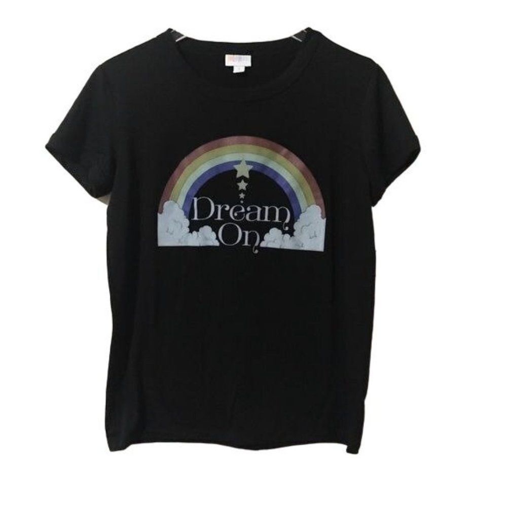 LULAROE Liv Dream On Rainbow Tee Size Small